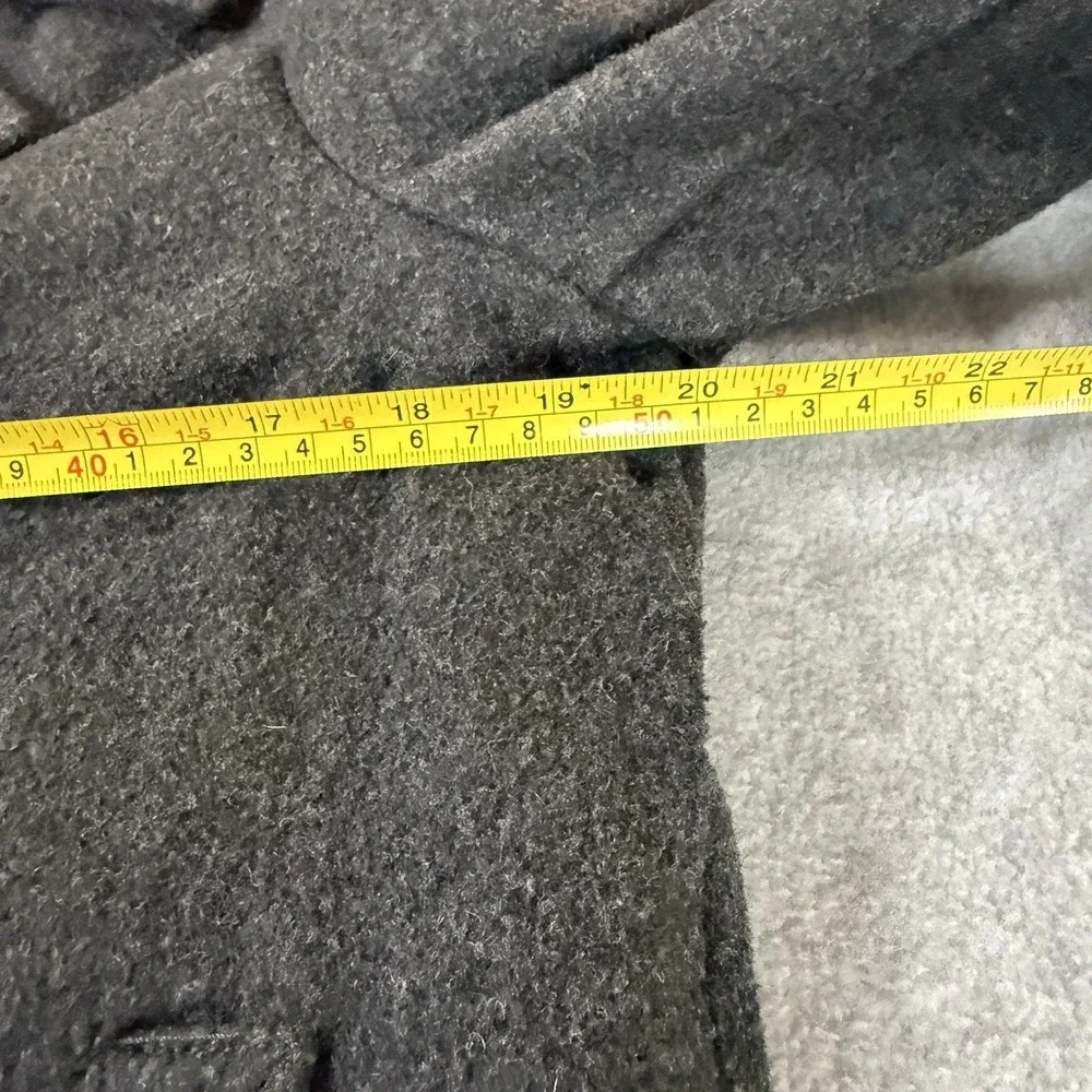 Old Navy Wool Blend Pea Coat Peacoat Double‎ Breasted Gray Girl Size Large 10-12